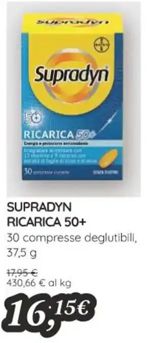 Coop SUPRADYN RICARICA 50+ 30 compresse deglutibili, 37,5 g offerta