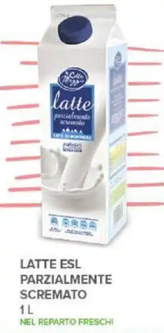 Todis LATTE ESL PARZIALMENTE SCREMATO 1L offerta