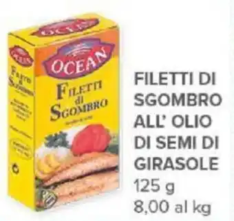 Todis FILETTI DI SGOMBRO ALL' OLIO DI SEMI DI GIRASOLE 125 g offerta