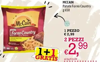 A&O MCCAIN Patate Forno Country g 650 offerta