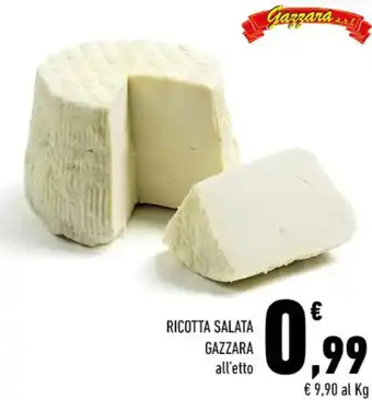 Conad RICOTTA SALATA GAZZARA all'etto offerta