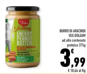 Conad BURRO DI ARACHIDI VEG DOLGAM ad alto contenuto proteico 375g offerta