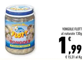 Conad VONGOLE FLOTT al naturale 130g offerta