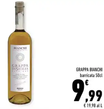 Conad GRAPPA BIANCHI barricata 50cl offerta
