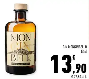 Conad GIN MONGINBELLO 50cl offerta
