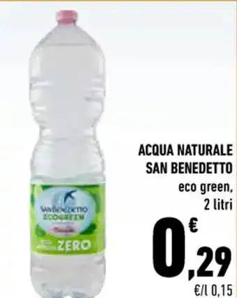 Conad City ACQUA NATURALE SAN BENEDETTO eco green, 2 litri offerta