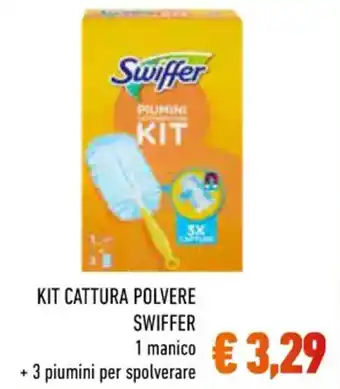 Conad City KIT CATTURA POLVERE SWIFFER 1 manico +3 piumini per spolverare offerta