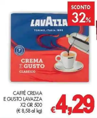 PrestoFresco CAFFÉ CREMA E GUSTO LAVAZZA x2 gr 500 offerta