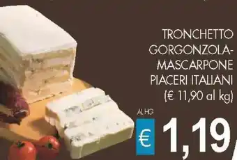 PrestoFresco TRONCHETTO GORGONZOLA- MASCARPONE PIACERI ITALIANI offerta