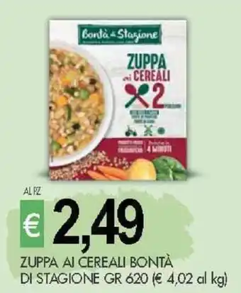 PrestoFresco ZUPPA AI CEREALI BONTÀ DI STAGIONE GR 620 offerta