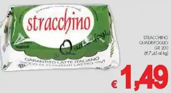PrestoFresco STRACCHINO QUADRIFOGLIO GR 200 offerta