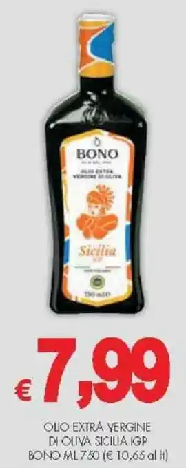 PrestoFresco OLIO EXTRA VERGINE DI OLIVA SICILIA IGP BONO ML750 offerta