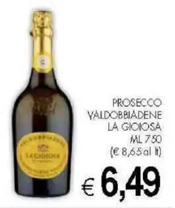 PrestoFresco PROSECCO VALDOBBIADENE LA GIOIOSA ml 750 offerta