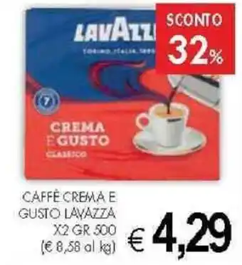 PrestoFresco CAFFÈ CREMA E GUSTO LAVAZZA X2 GR 500 offerta