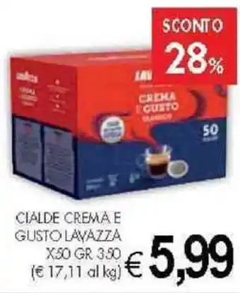 PrestoFresco CIALDE CREMA E GUSTO LAVAZZA X50 GR 350 offerta