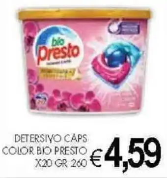 PrestoFresco DETERSIVO CAPS COLOR BIO PRESTO X20 GR 260 offerta