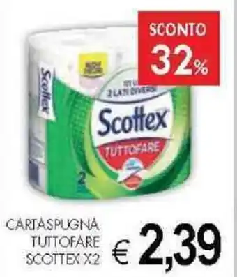 PrestoFresco CARTASPUGNA TUTTOFARE SCOTTEX X2 offerta