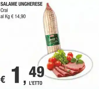 Crai SALAME UNGHERESE offerta