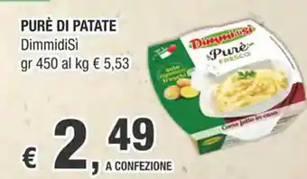 Crai PURÈ DI PATATE DimmidiSi gr 450 offerta
