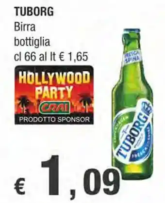 Crai TUBORG Birra bottiglia cl 66 offerta