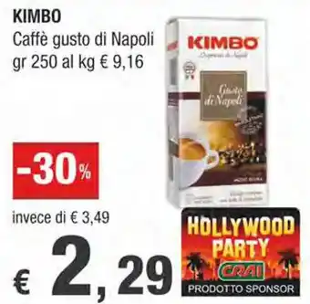 Crai KIMBO Caffè gusto di Napoli gr 250 offerta