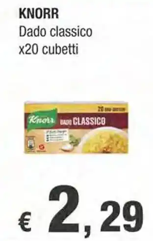 Crai KNORR Dado classico x20 cubetti offerta