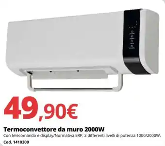 Brico Io Termoconvettore da muro 2000W offerta