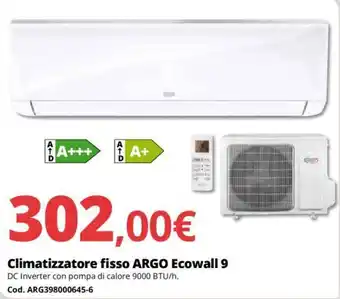 Brico Io Climatizzatore fisso ARGO Ecowall 9 offerta