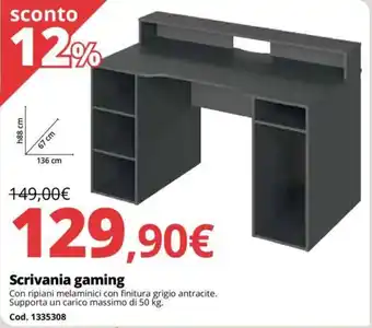 Brico Io Scrivania gaming offerta