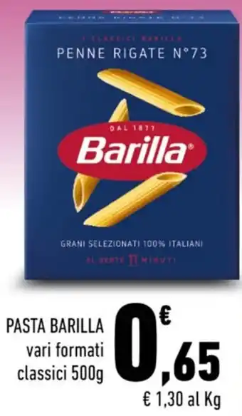 Conad Margherita PASTA BARILLA vari formati classici 500g offerta