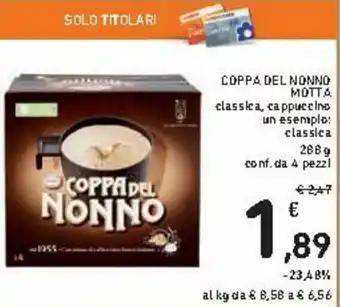 Spazio Conad Motta Coppa del Nonno 288g 4 pezzi offerta