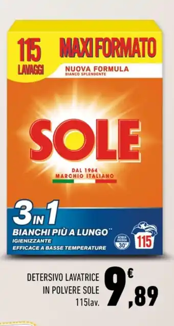 Conad Margherita DETERSIVO LAVATRICE IN POLVERE SOLE 115lav. offerta
