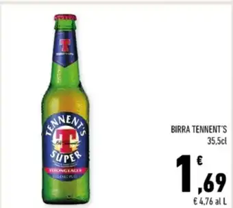 Conad Margherita BIRRA TENNENT'S 35,5cl offerta
