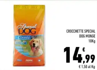 Conad Margherita CROCCHETTE SPECIAL DOG MONGE 10Kg offerta