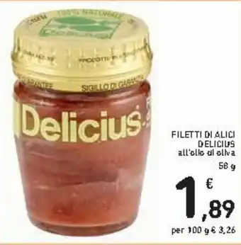 Spazio Conad Delicius Filetti di Alici 58g offerta