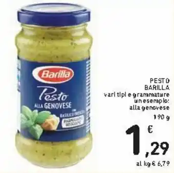 Spazio Conad Barilla Pesto 190g offerta