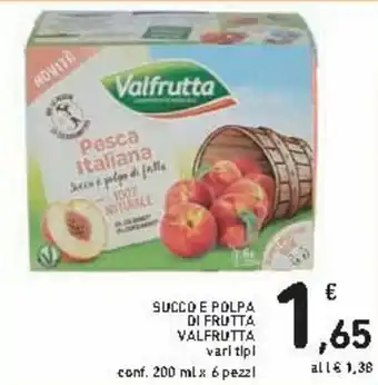 Spazio Conad Valfrutta Succo e Polpa di Frutta 200ml x 6 pezzi offerta