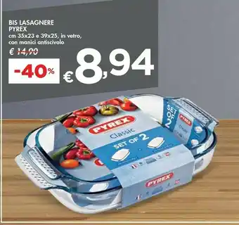 Bennet Pyrex Lasagnera 35X23 Cm offerta