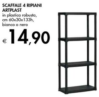 Bennet Scaffale 4 Ripiani Artplast offerta