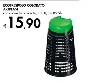 Bennet Ecotrespolo Colorato Artplast Con Coperchio Colorato offerta