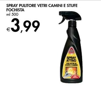 Bennet Fochista Spray Pulitore Vetri Camini E Stufe offerta