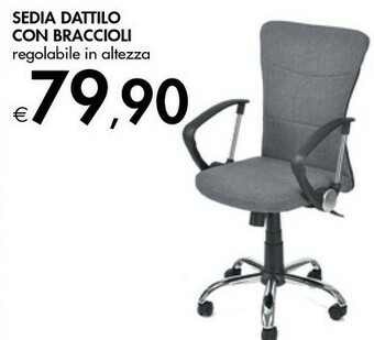 Bennet Sedia Dattilo Con Braccioli offerta