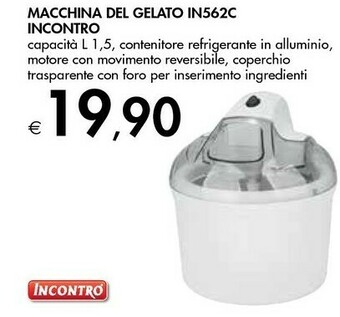 Bennet Incontro Macchina Del Gelato In562c offerta