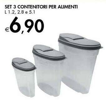 Bennet Set 3 Contenitori Per Alimenti offerta