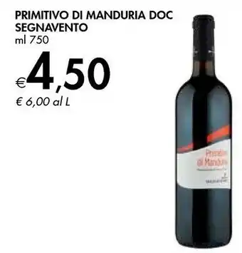 Bennet Segnavento Primitivo Di Manduria Doc offerta
