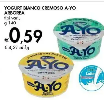 Bennet Arborea Yogurt Bianco Cremoso A-yo offerta