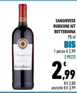 Conad BotteBuona - Sangiovese 750 G(ml) offerta