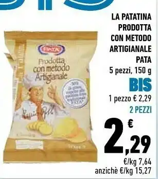 Conad Snack Pata - La Patatina Prodotta Con Metodo Artigianale Classica 150 G(ml) offerta