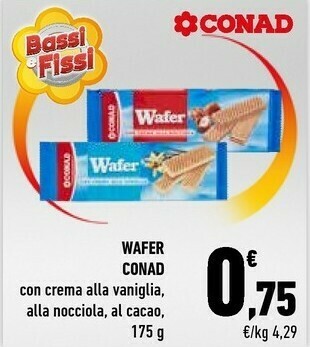 Conad Conad Wafer offerta