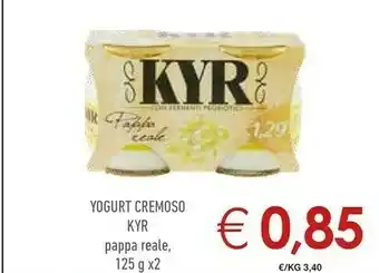 Conad City Kyr Yogurt Cremoso Pappa Reale 250 G offerta